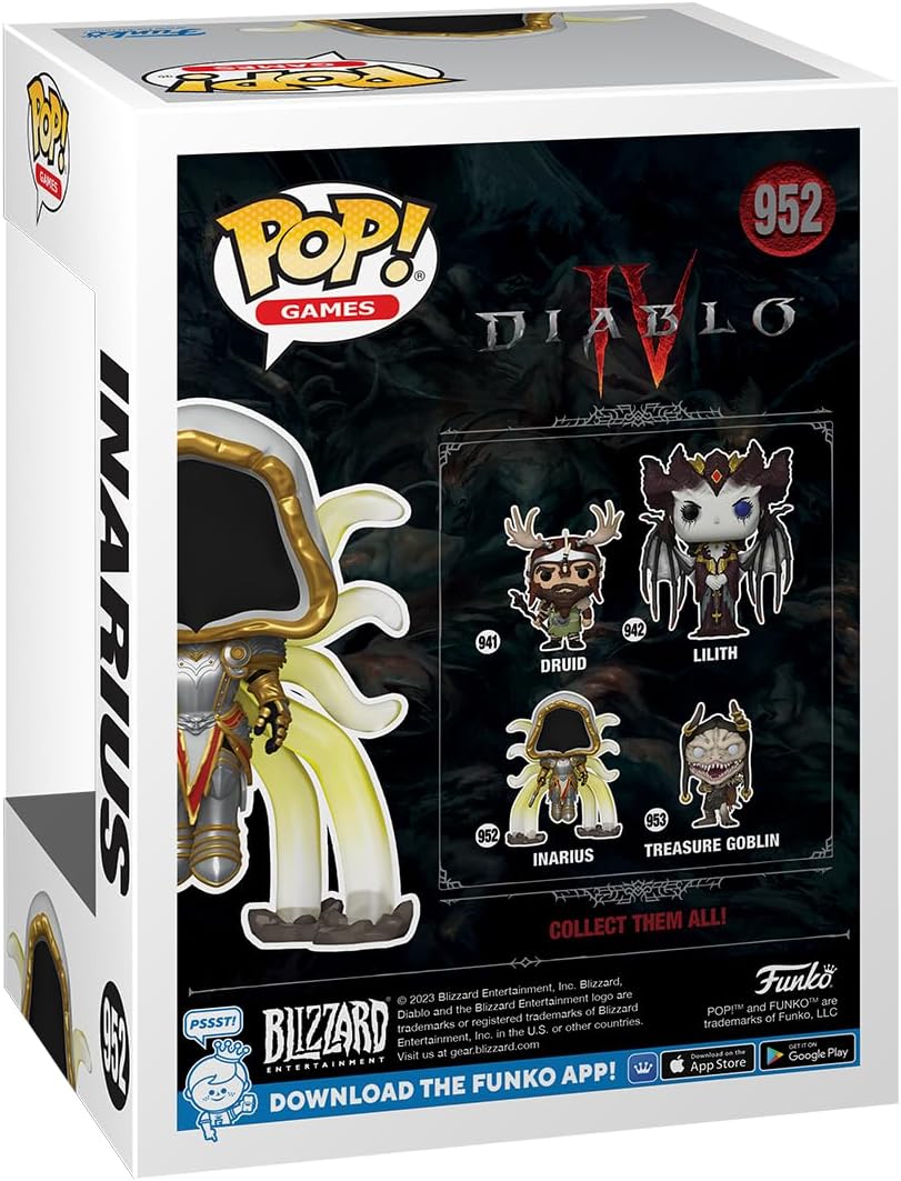 Funko POP! Games: Diablo 4- Inarius - Collectable Vinyl Figure - Gift Idea - Official Merchandise - for Kids & Adults - Video Games Fans - Model Figure for Collectors and Display
