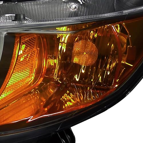 Miniatura 6 de Lámparas para faros delanteros de Honda Civic 2dr, Negro negro, (Black Housing Clear Lens),Cromado,Lente ahumado