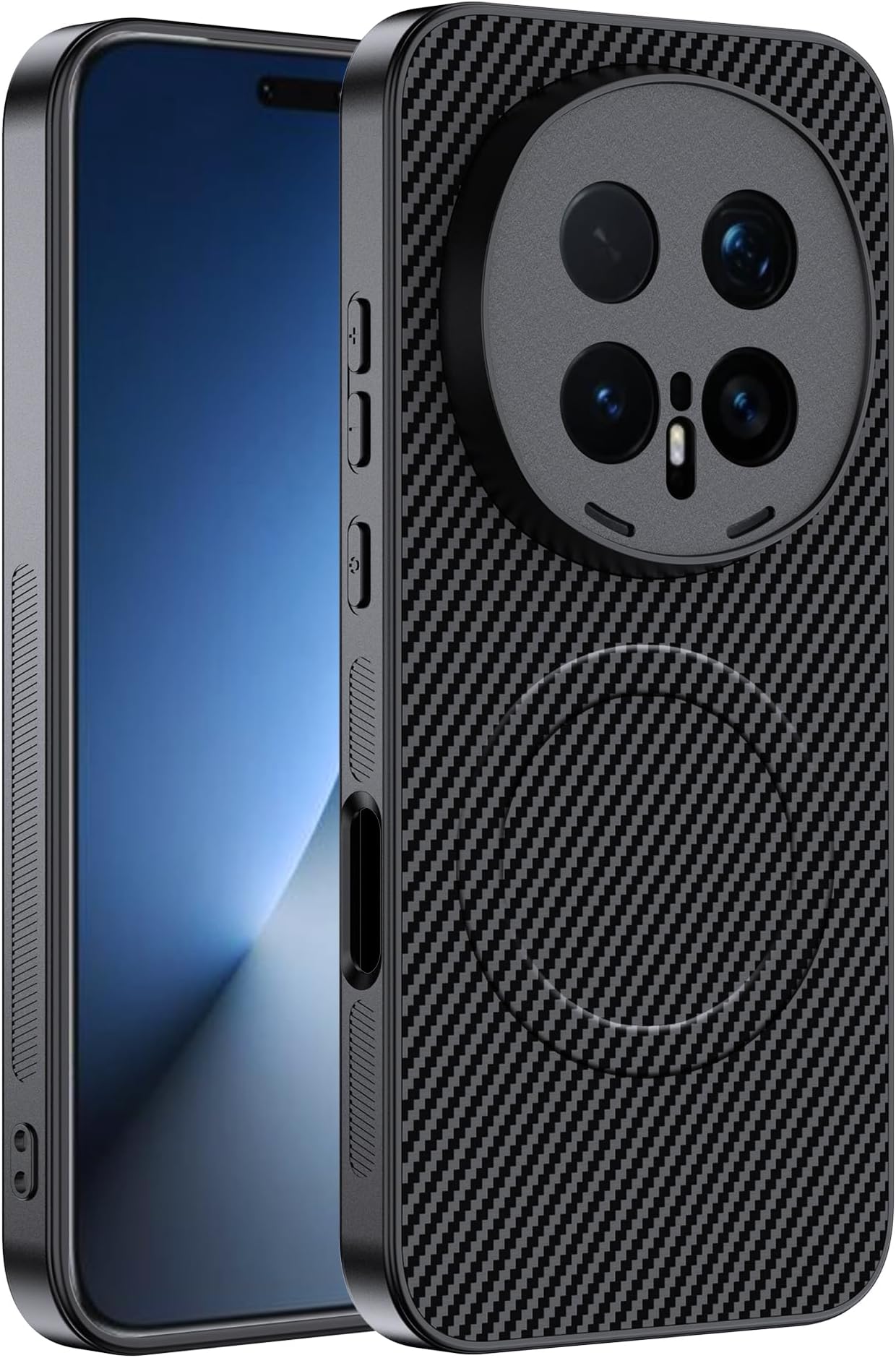 Case for Honor Magic 8 Pro 5G, Built-in Magnetic Ring, Non-Slip Hold, Shockproof and Scratch-Resistant, Magnetic Mobile Phone Case for Honor Magic 8 Pro 5G Case, Black
