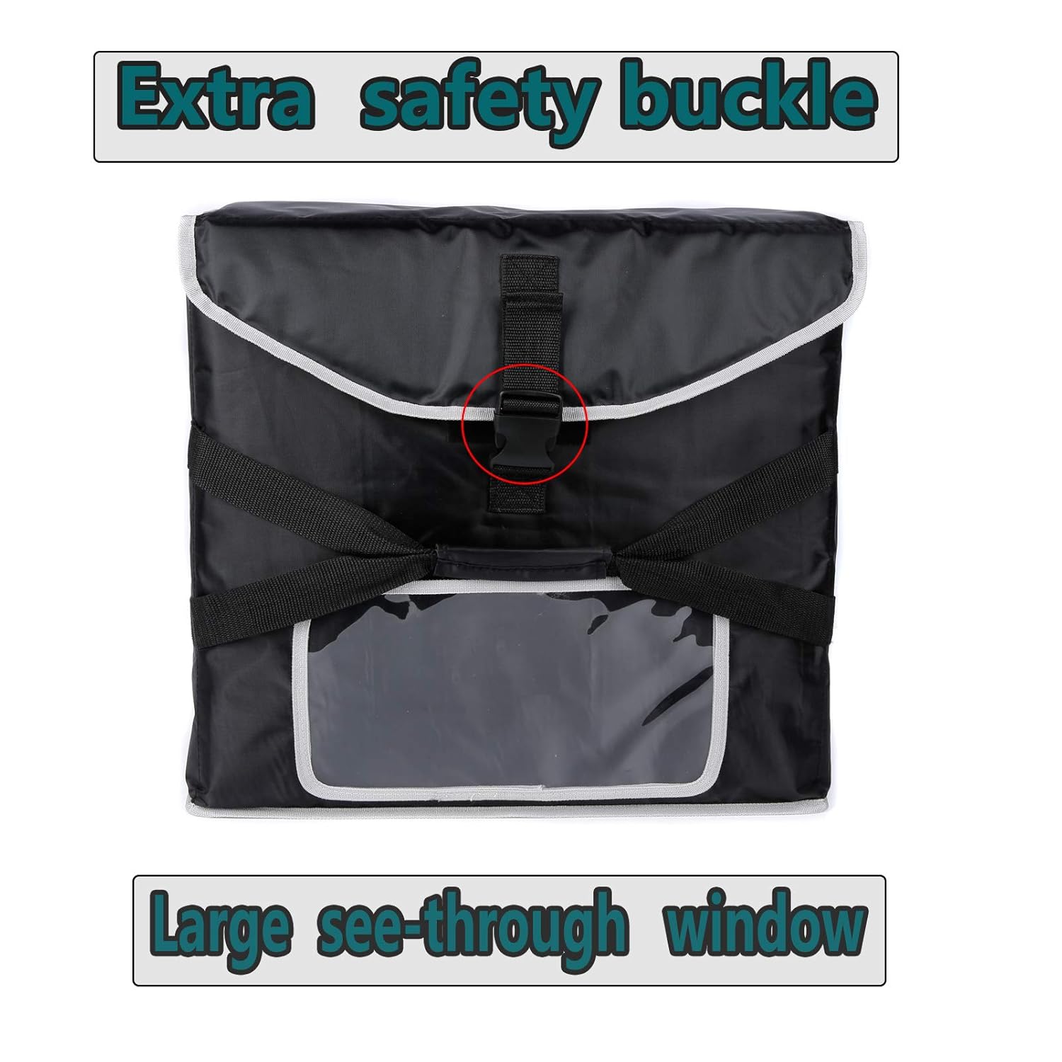 Insulated Pizza Delivery Bag for Food Transport,Large Size Food Warmer for Hot/Cold Food for Uber Eats/DoorDash/Grubhub/Catering 18" by18" by 9" : Industrial & Scientific