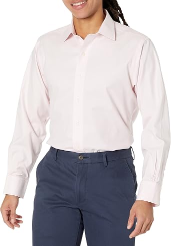 Brooks Brothers Mens Non-Iron Stretch Twill Solid Ainsley Spread Collar Dress Shirt