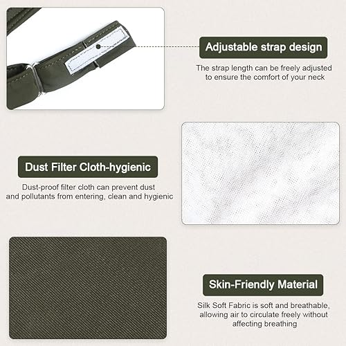 Miniatura 5 de Cubierta de estoma de cuello para traqueotomía, cubierta de laringectomía transpirable para cuidado de traqueotomía, suministros de traqueotomía,