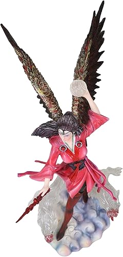 Miniatura 4 de Ebros Gift Anne Stokes Fantasy Art Air Elemental Mago Mago Hechicera Doblando el Viento con Elementales Acrílicos Figura Coleccionista Ángel Hada