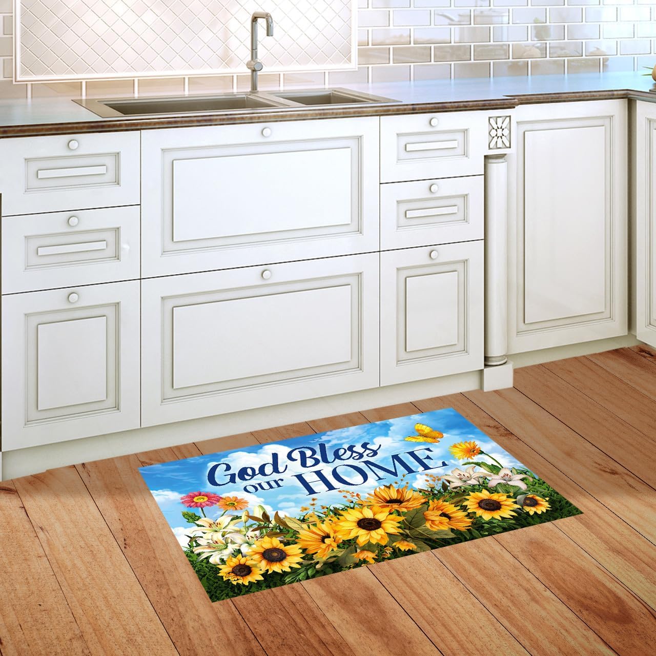 Briarwood Lane God Bless Our Home Doormat