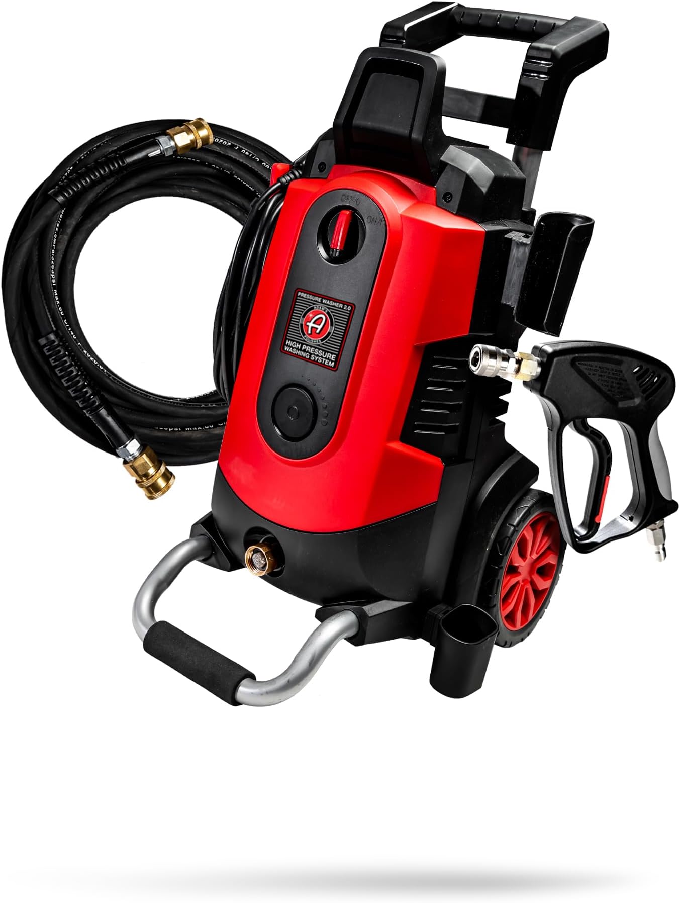 Adam's Polishes Electric Pressure Washer 2.0, Powerful 1.4 GPM 2000 PSI Car Pressure Washer Sprayer, Snub Nose & Tip Attachment, Use,Car Soap, Patio Boat RV Motorcycle Car Garage Deck