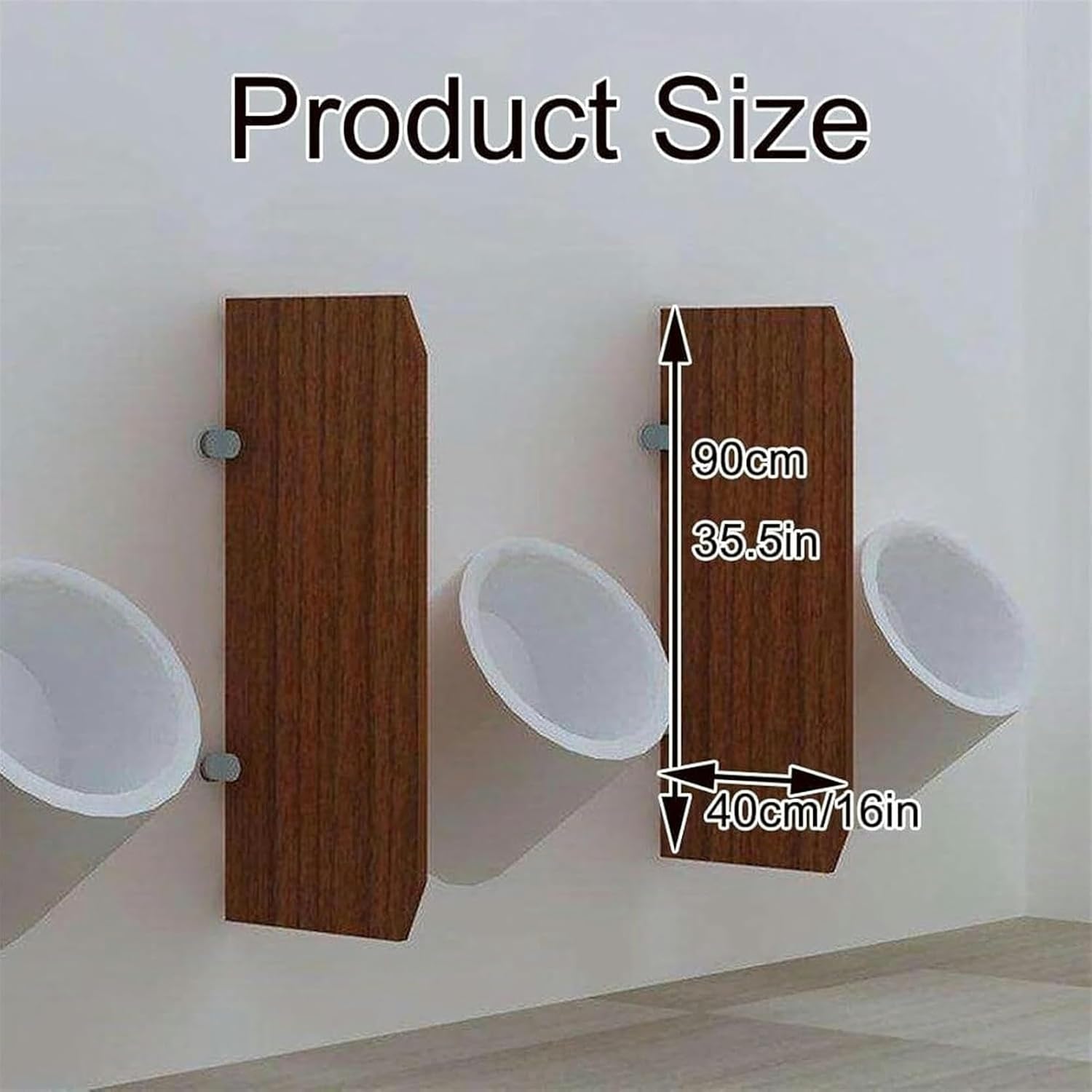 AMNOOL Urinal Screen Toilet Partition, Wall-Mounted Urinal Privacy Screen, Toilet Partition Board,1pcs,3pcs