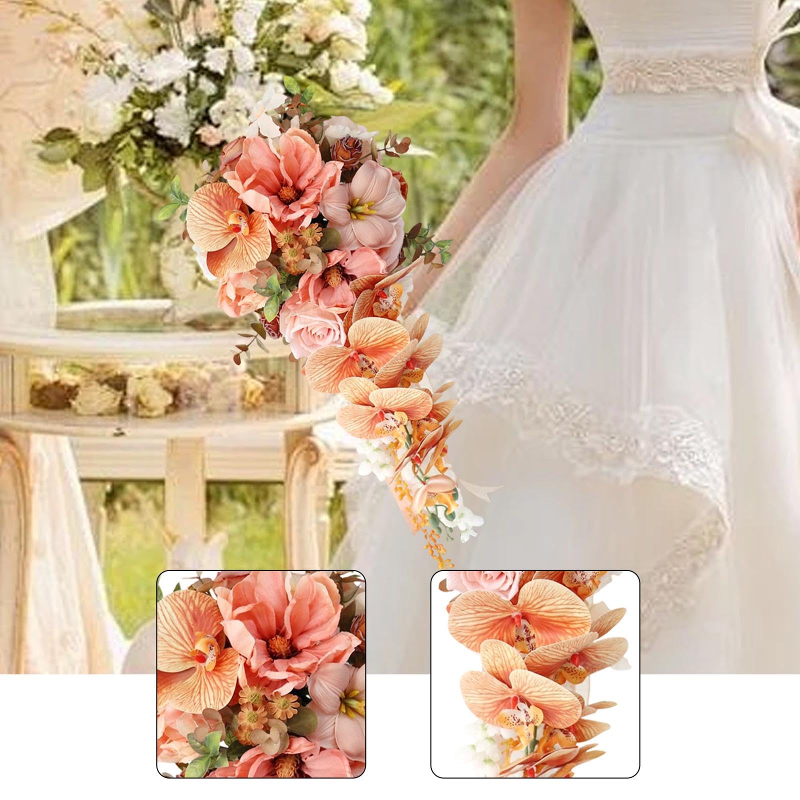Ramo de Boda en Cascada para Decoración de Mesa de Comedor Y Festival.