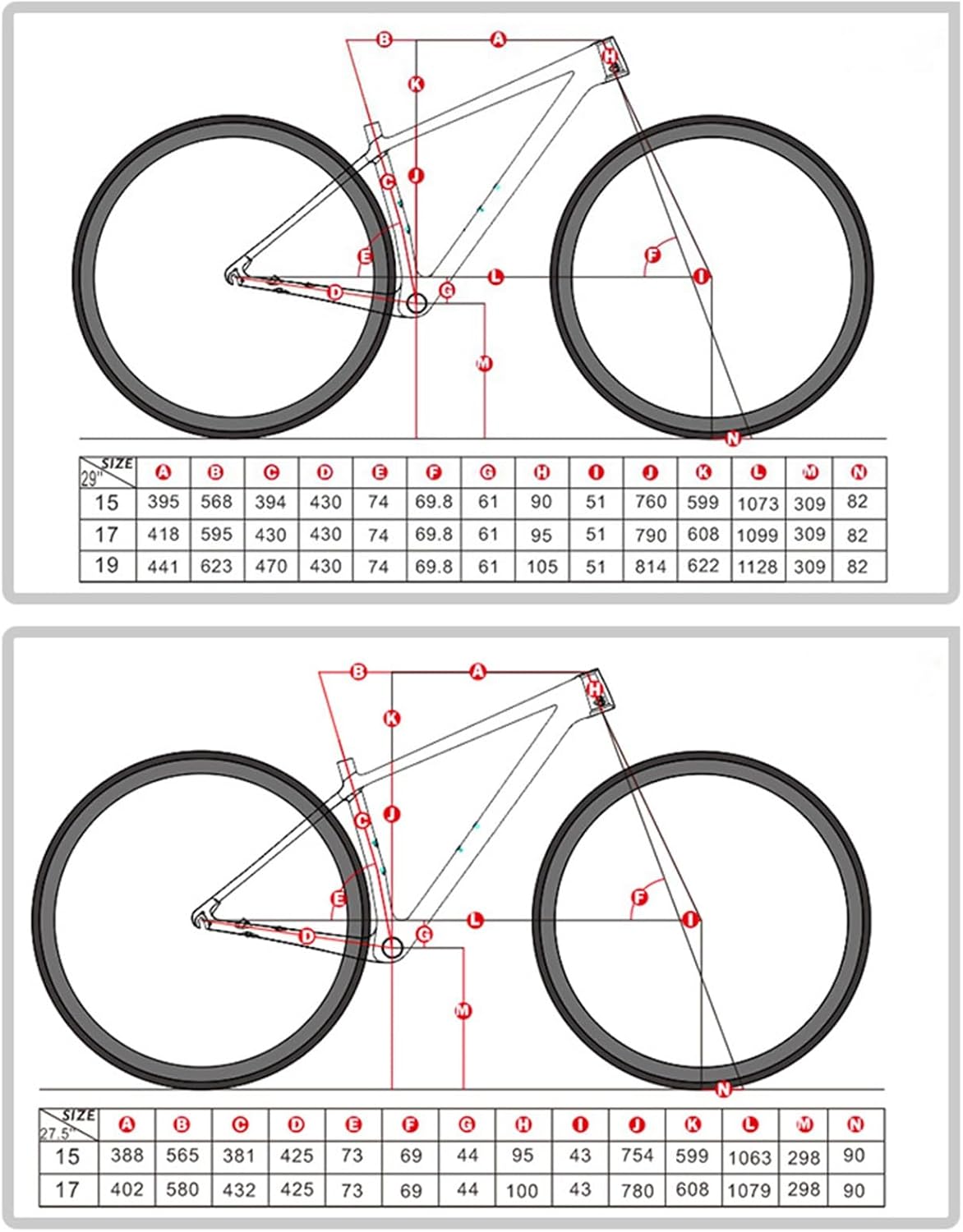 Full Carbon Fiber Bike Frame 27.5er 29er Mountain Bike Frames 15.5''/17''/19'' Disc Brake Quick Release Rear Spacing 135X9mm Routing Internal