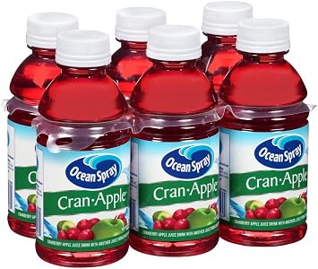 Ocean Spray 10 Ounce Cranberry Apple Juice Drink, 6 count per pack -- 4 per case.