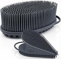 Vista 27 de Nuevo exfoliante de silicona exfoliante Avilana fácil de limpiar, ecológico, larga duración, y más higiénico que el lufa tradicional., Total 1, Rosa