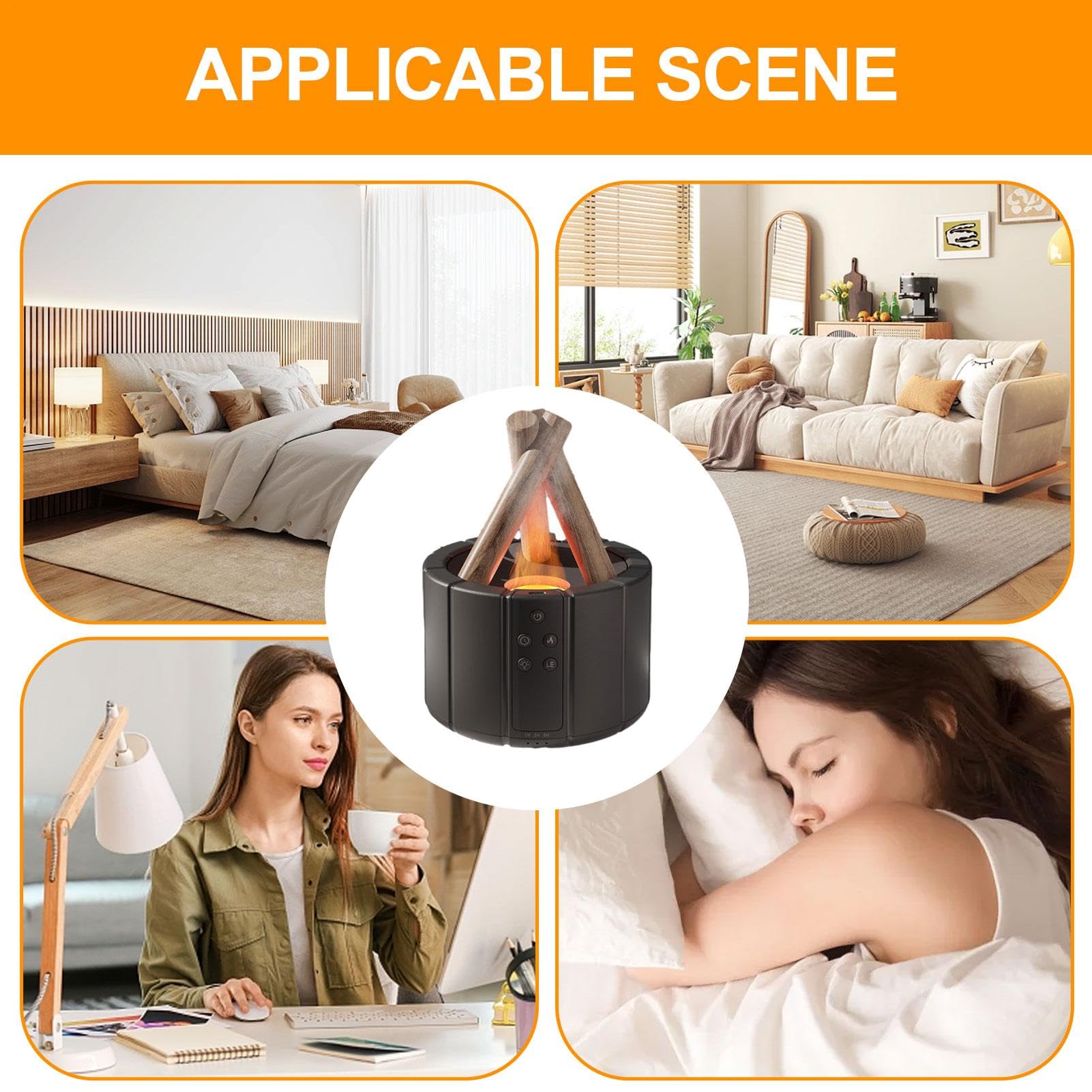 Diffuseur de flamme humidificateur – Diffuseur d'aromathérapie à flamme