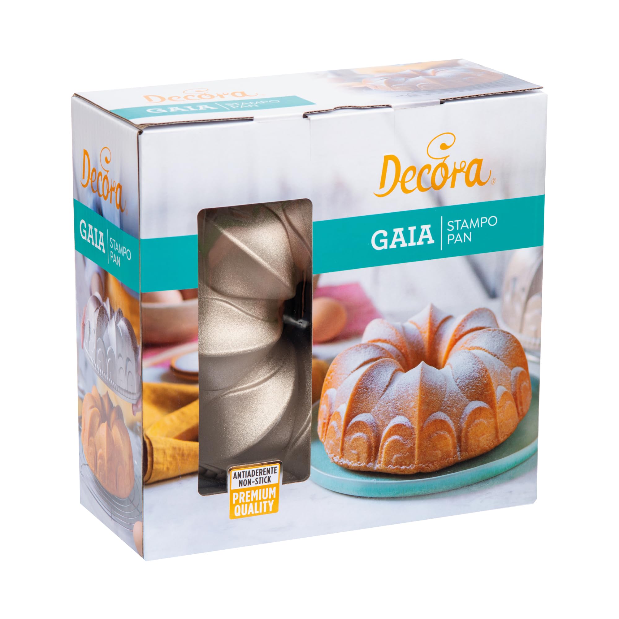 DECORA 0080112 MOLDE EN ALUMINIO FUNDIDO Ø 24 X 10 H CM GAIA