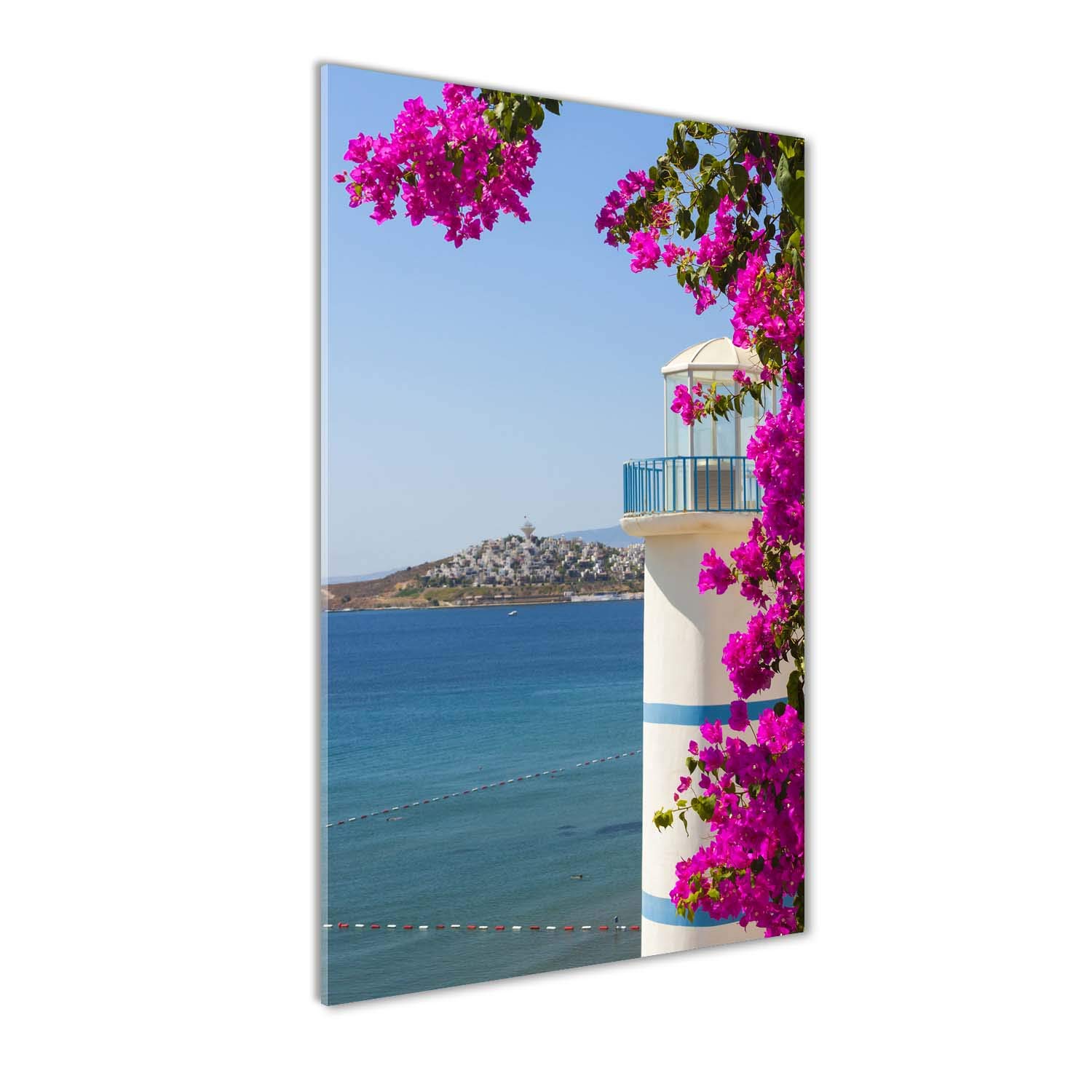 Tableau verre trempé 70x140cm Tulup fini les murs vides avec ce phare rose