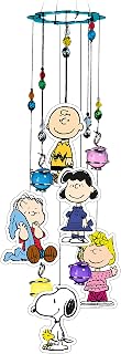 Spoontiques Peanuts Wind Chime - Whimsical Metal Garden Decor for Yard, Patio, Indoor & Outdoor Spaces