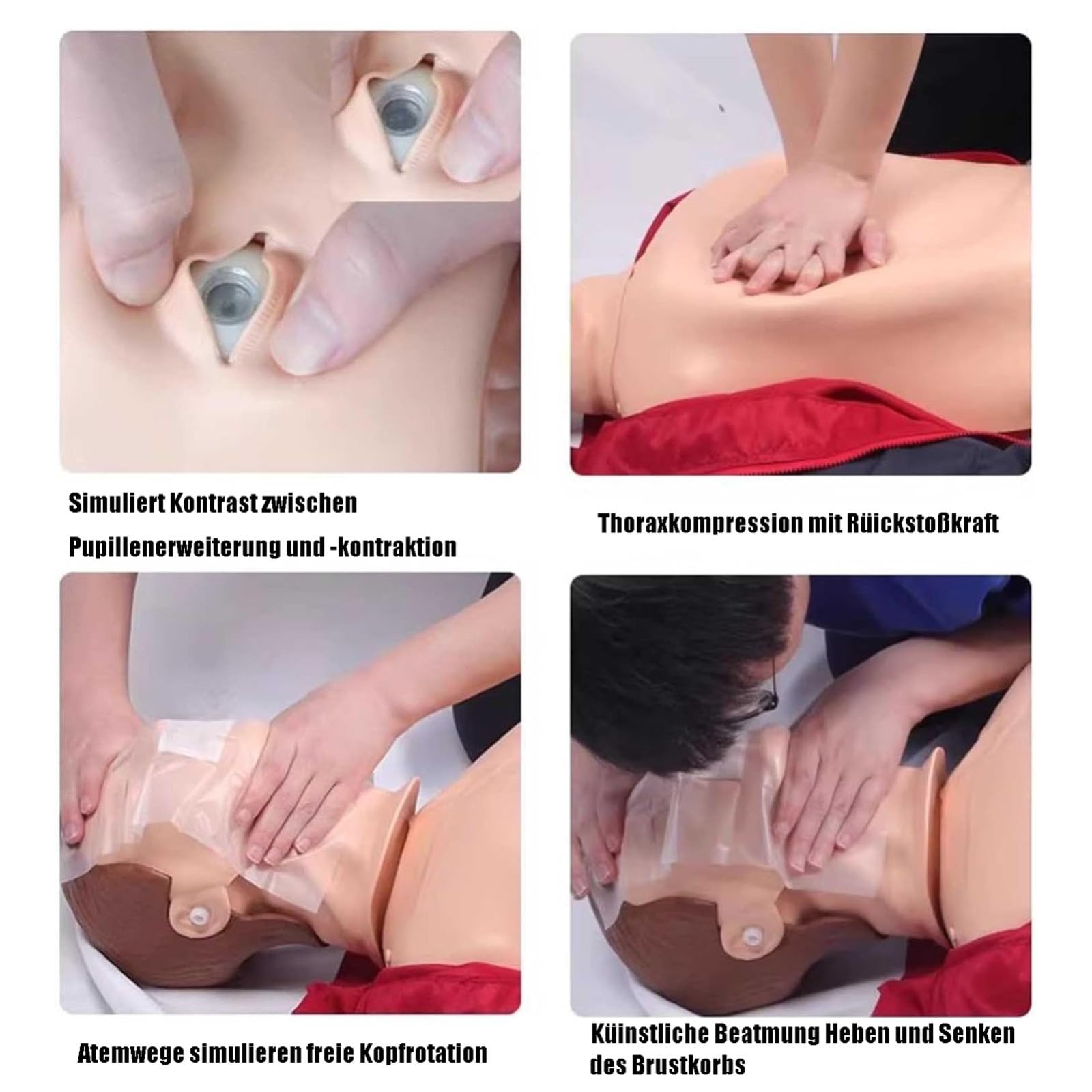 Mannequin de Formation Aux Premiers Secours En RCR Poupée de Réanimation pour Adulte pour Aide À La Formation Médicale Et Éducative