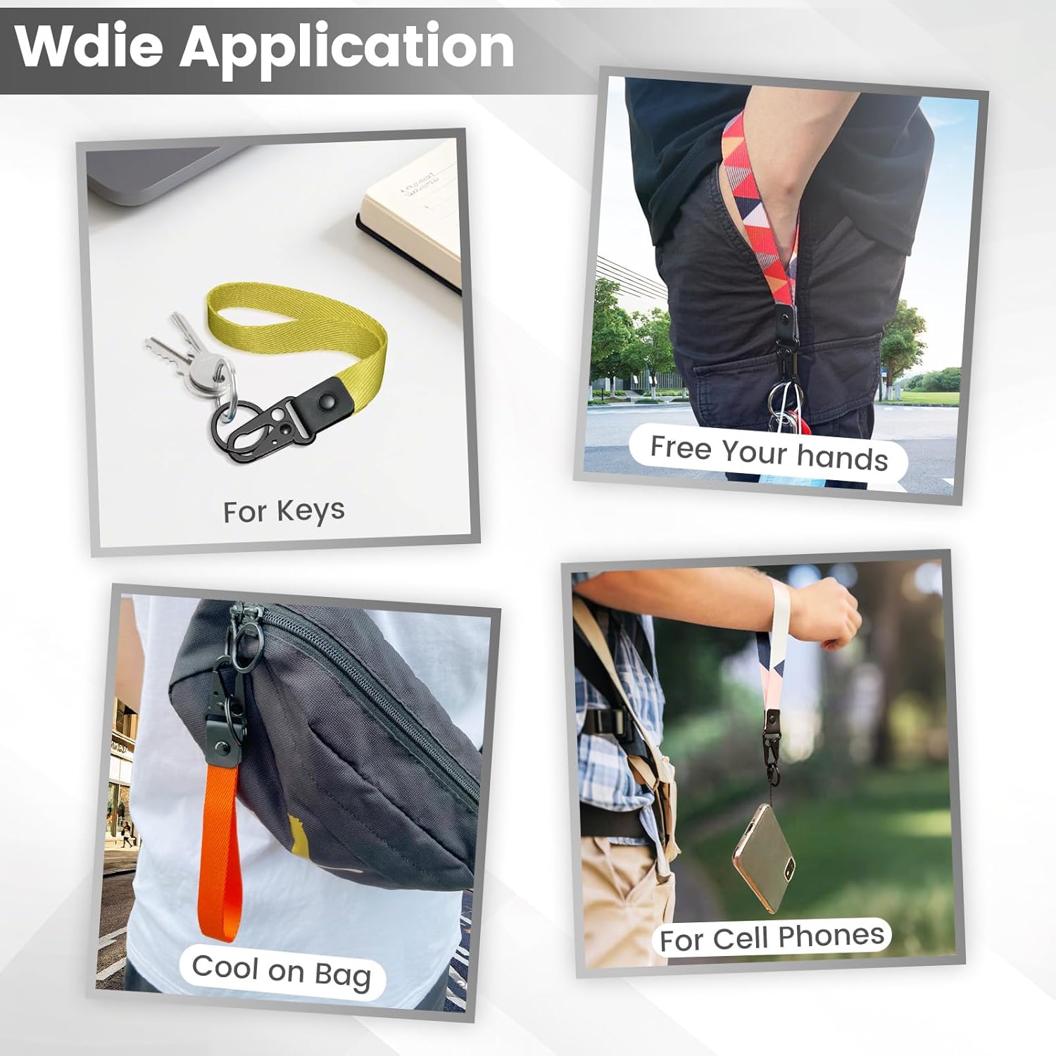 ABLAZE Wristlet Strap for Keys, Hand Wristlet Lanyard Durable Key Chain Lanyard for Men and Women - Image 6