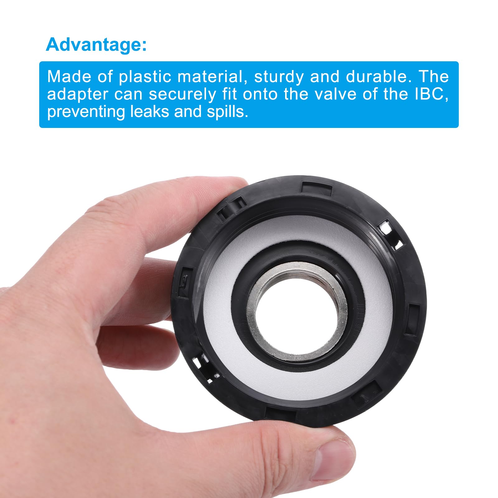 PATIKIL IBC Tote Adapter, 3/4" Female Thread to S60x6 2" Coarse Female Thread - Image 4