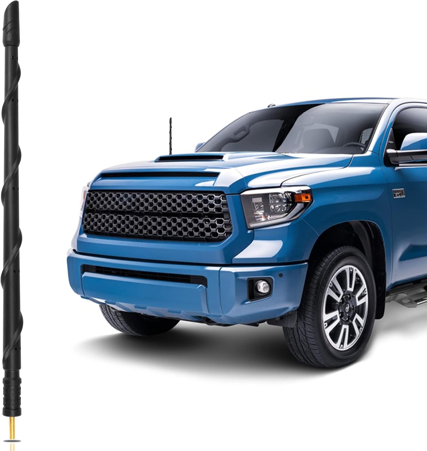 VOFONO 13 Inch Antenna for Toyota Tundra Tacoma FJ Cruiser 1995-2021, New Spiral Flex Rubber Truck Antenna Replacement Tundra 2014-2021 Tacoma Accessories 1995-2015