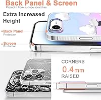 Vista 84 de I-MGAE-IN-AR - Funda diseñada para iPhone 12 y 12 Pro, diseño de mariposa plateada brillante, funda protectora de poliuretano termoplástico, suave