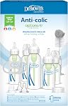 Ensemble cadeau de biberon anti-colique Dr. Brown's Natural Flow Options+ étroit à sippy avec bec verseur en silicone souple, poignées en silicone amovibles, capuchon de voyage et brosse à biberon