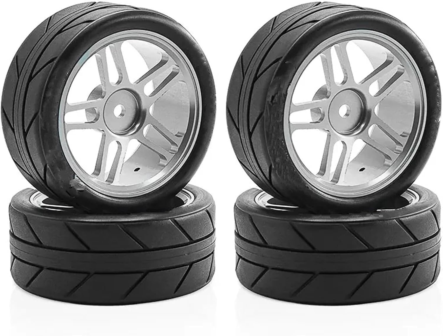 RC改造パーツ For Tamiya For TT01 For TT02 XV01 FW06 1/10 4個 アルミ RC ドリフト