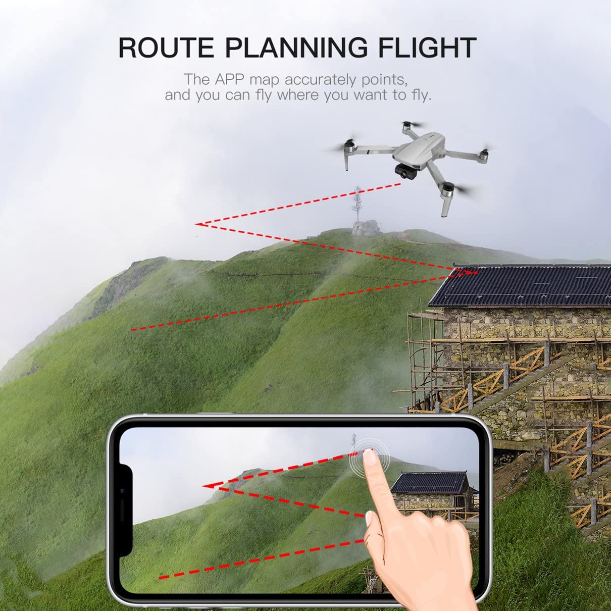 Kf102 Gps dobrável 4K Drone câmera 2 eixos Gimbal profissional