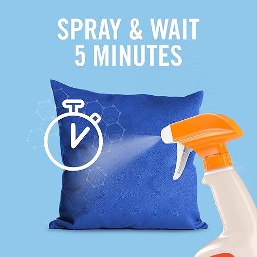 Miniatura 6 de Febreze Spray para tela, eliminador de olores fuertes, desinfectante y antimicrobiano, 32 onzas líquidas (2 unidades)