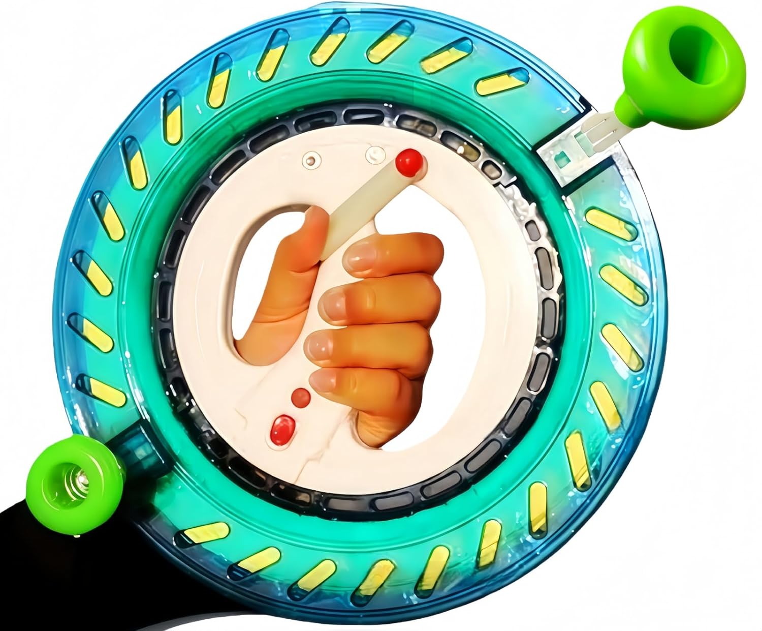 Heavy-Duty Kite Spool with One-Touch Brake System, Dual Handles, Anti-Reverse Lock, 10.3-Inch Diameter, 1706 Feet 6-Strand Line, Metal Guide Ring, Built-in Bearings