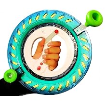 Heavy-Duty Kite Spool with One-Touch Brake System, Dual Handles, Anti-Reverse Lock, 10.3-Inch Diameter, 1706 Feet 6-Strand Line, Metal Guide Ring, Built-in Bearings
