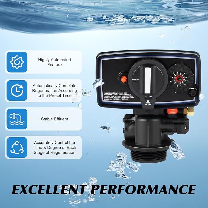 Válvula temporizadora para ablandador de agua 110V miniatura 3