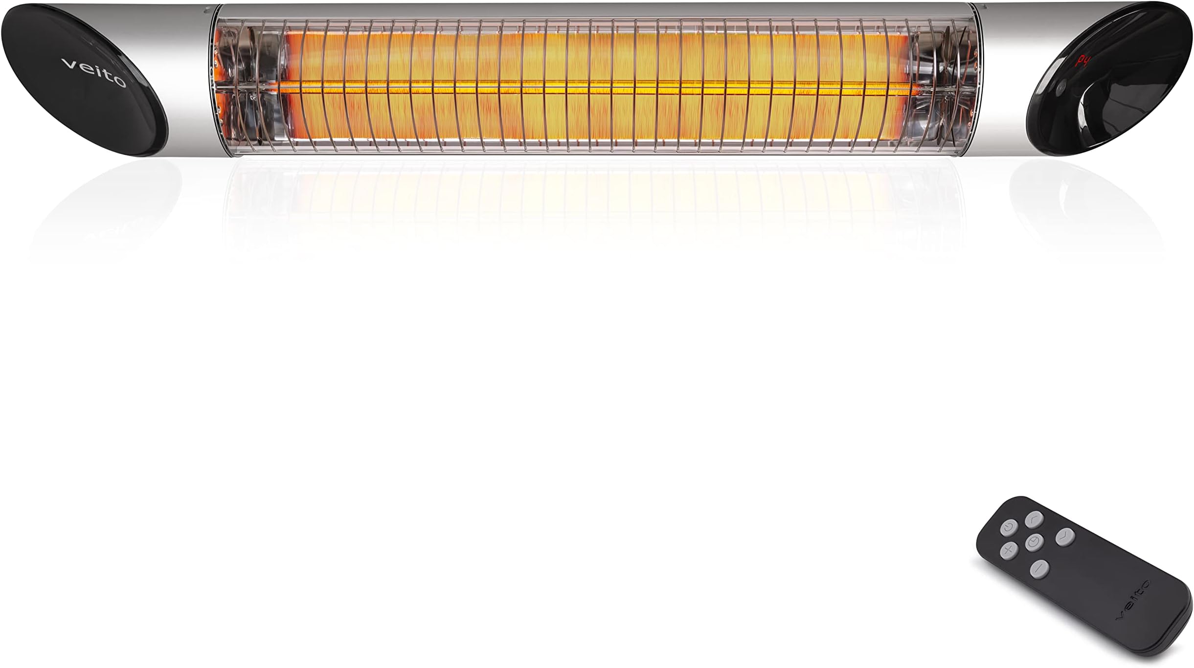 Veito BLADE S2500 Carbon Infrared Heater, Indoor & Outdoor, Silver