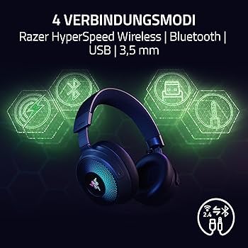 し*い様 Razer Kraken v4 Pro/Base Station Ch Razer Kraken V4 Pro - Kabelloses Gaming-Headset mit Control Hub