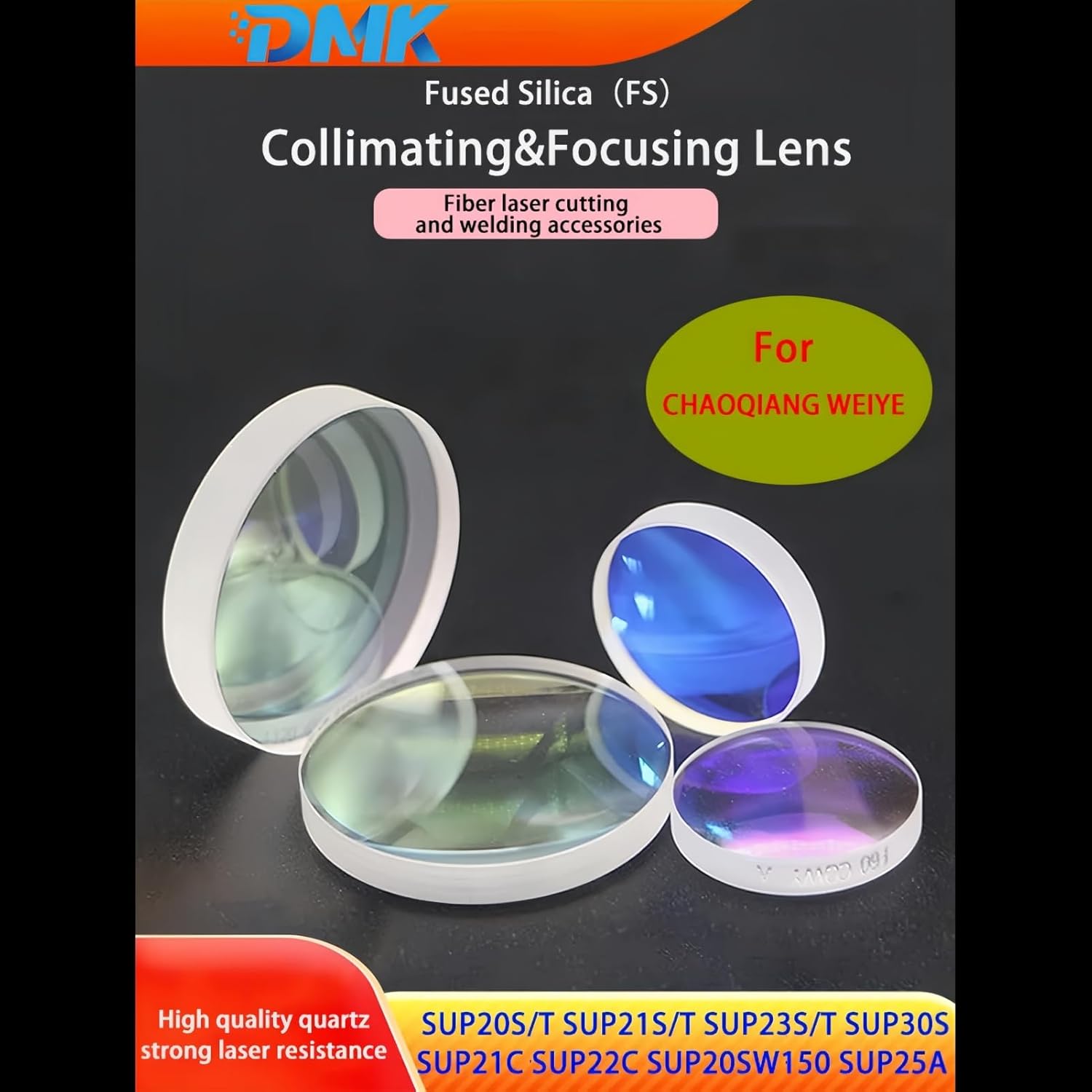 Assortment of DMK Fiber Laser Collimator and Focus Lenses