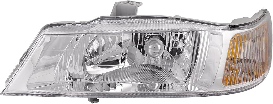 HEADLIGHTSDEPOT - Chrome Housing Halogen Headlight For 1999-2004 Honda Odyssey - Left Driver Side Headlamp