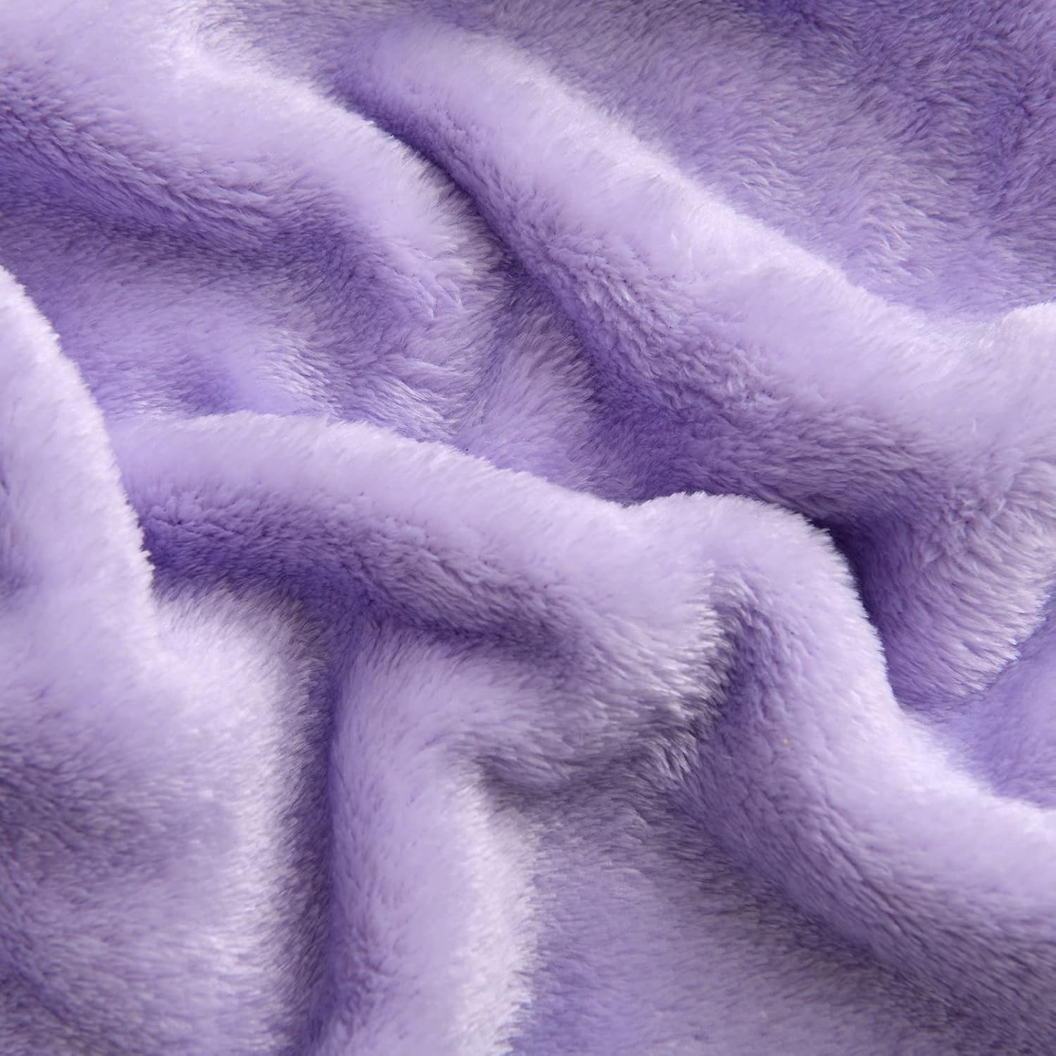 SOCHOW Flannel Fleece Blanket Throw Size, All Season Super Soft Cozy Blanket for Bed or Couch, Lilac, 50x60 inches - Image 4