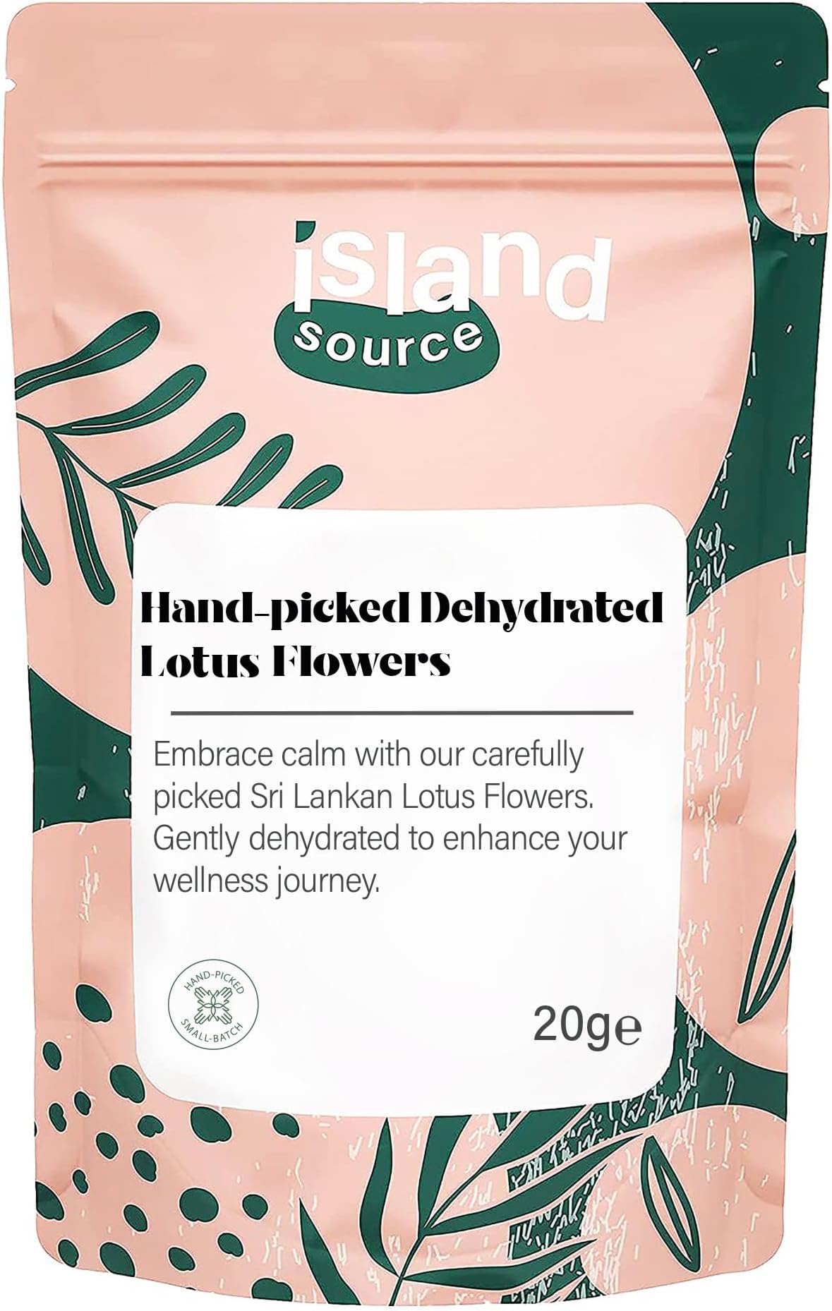 Premium Dehydrated Lotus Flower 20g – Island Source Herbal Tea with Lotus Flowers