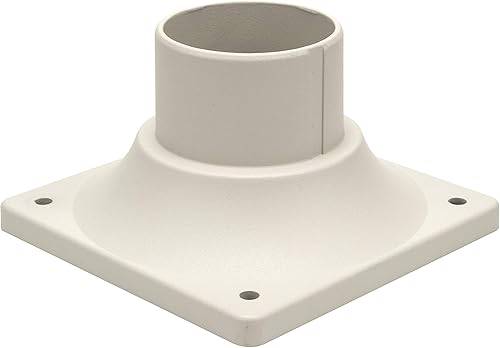 Miniatura 26 de LIT-PaTH Base de montaje de poste para exteriores, base de montaje en muelle con acabado negro mate, paquete de 2