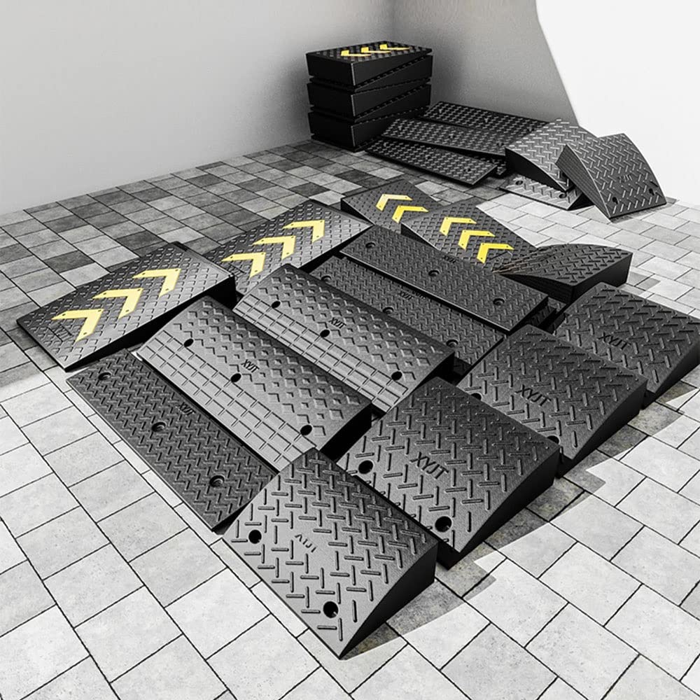 Rampa Di Soglia Porta Rampa Di Carico Portatile Rampe Per Marciapiede Antiscivolo Altezza 4cm-13cm Rampe Per Sedia A Rotelle Per Auto Vialetto Moto Banchina Di Carico(100x25x4cm)