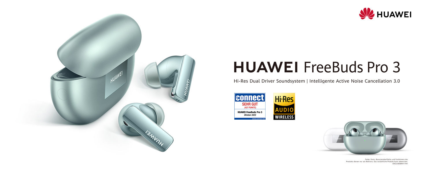 HUAWEI FreeBuds Pro 3, Hi-Res Dual Driver Sound System, Wireless