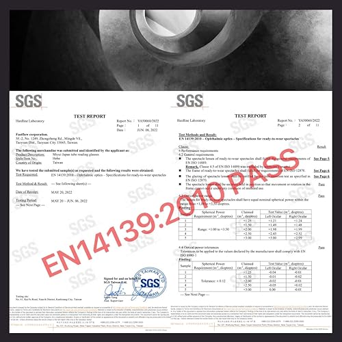 Miniatura 4 de MIYUI JAPAN Paquete de 2 lentes de lectura delgados con bloqueo de luz azul, lectores de tubo pequeño, lentes de lectura portátiles ligeros para