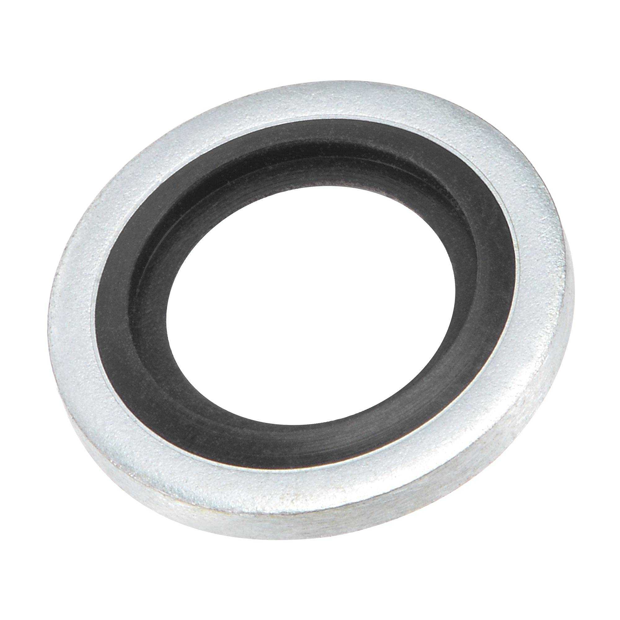 sourcing map Bonded Sealing Washers G1/4 20.5x11.5x2.9mm Carbon Steel Nitrile Rubber Gasket, Pack of 50
