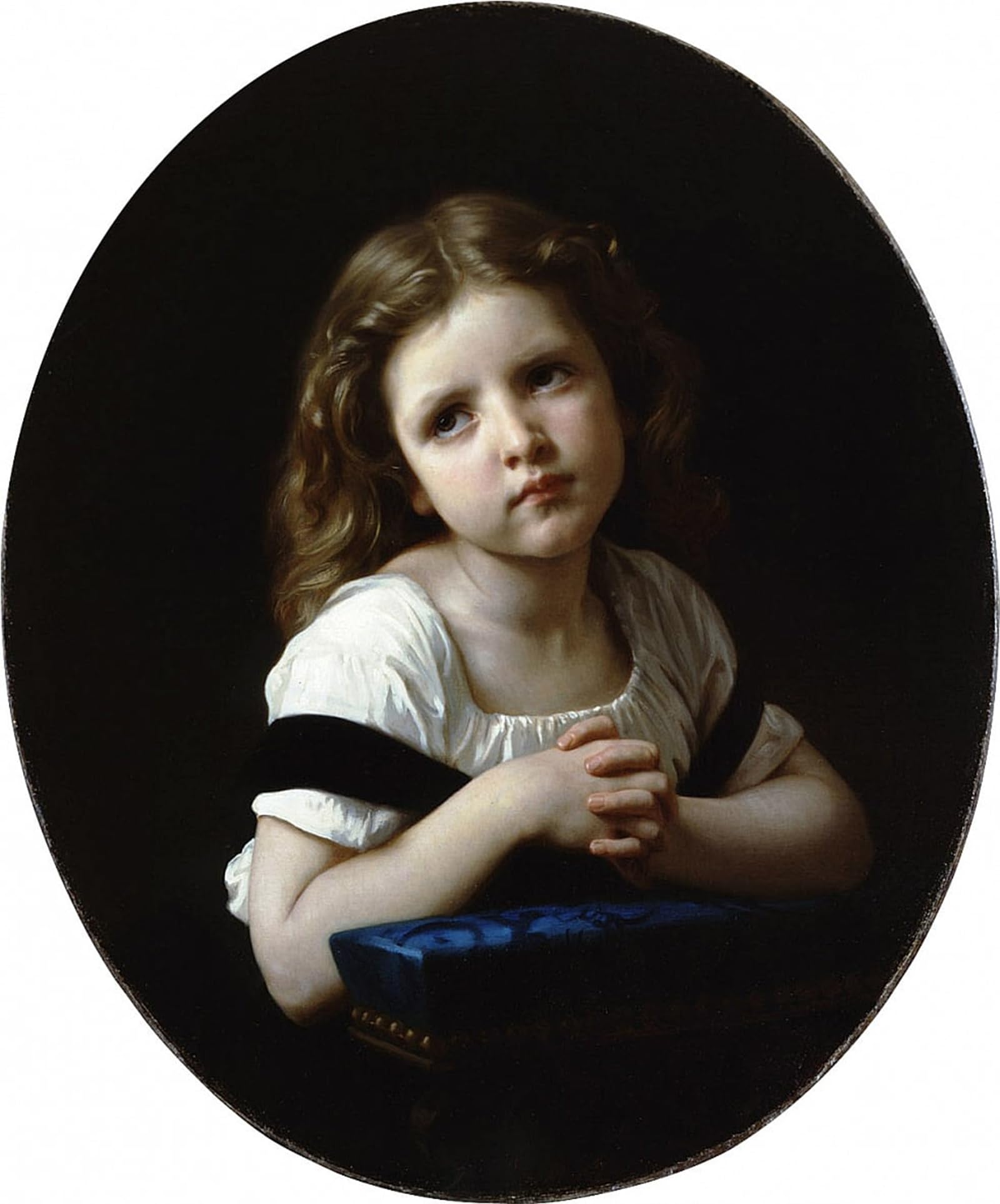 SERENDIPITP Vintage Wall Art Canvas Nordic Poster Canvas Print Picture Breton Brother and Sister by William Adolphe Bouguereau Wall Art Poster for Home Decor 60x90cm