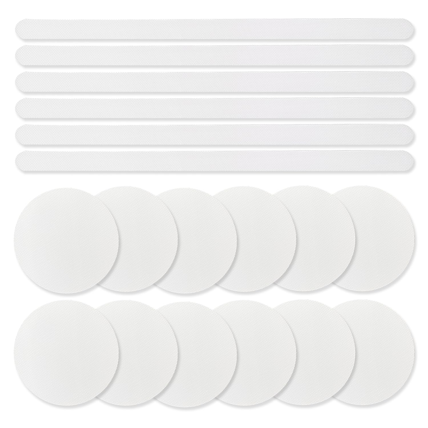 RYHHH 18 PCS Non Slip Stickers Shower | Non-Slip Strip Stickers |Round Non Slip Stickers | for Bath Tub | Stairs | Shower Room | Floor | Slippery Surfaces | Clear | 2 Styles