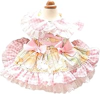 Vista 64 de Vestido de princesa de encaje para perros pequeños y pequeños extragrandes, color negro, talla L