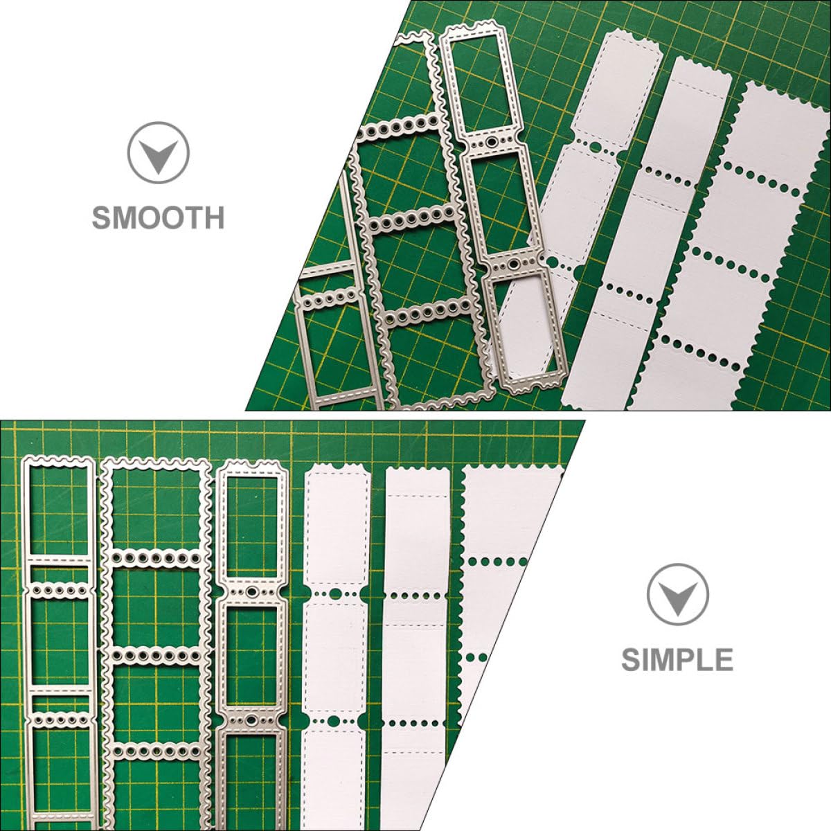 BESTonZON Troqueles de Corte para Manualidades Sellos en Acero al Carbono, Diseño de Flor Pulido Liso, Resistente y Fácil de Usar para Proyectos DIY y Artesanía