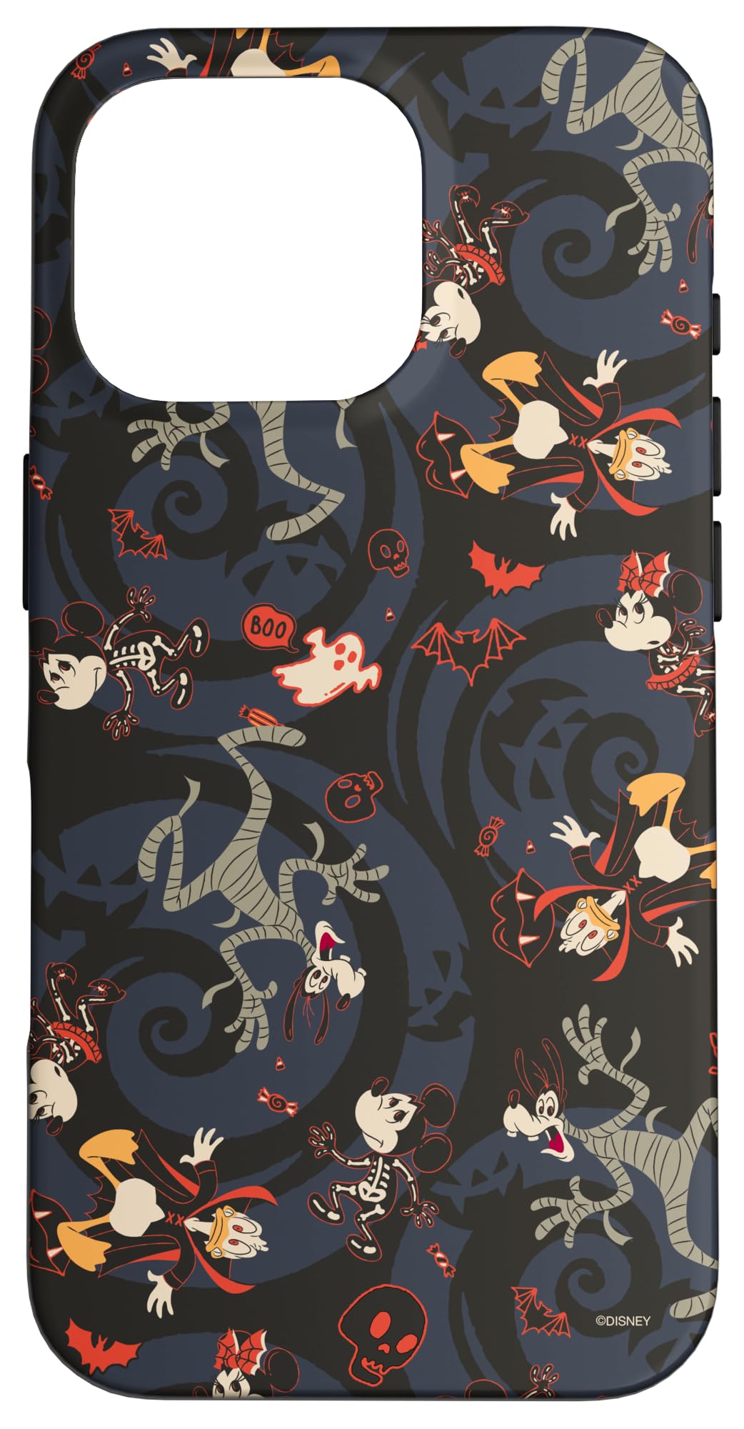 iPhone 16 Pro Disney Mickey Mouse Minnie Donald & Goofy Spooky Halloween Case