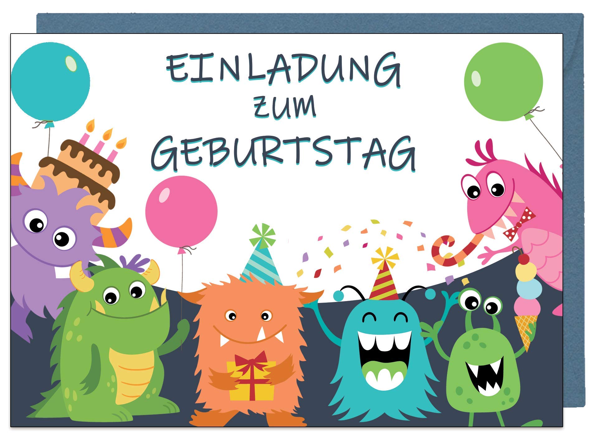 Superhelden Einladungskarten – 12 Stück, DIN A6, Bunt, Für Kindergeburtstage