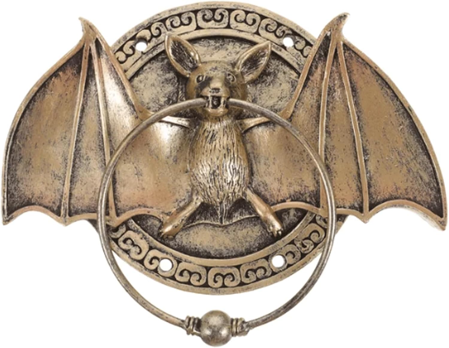 Door Knocker Decorate Knockers Door Decor Accessory Bat Door Ring Resin Antique Door Knocker Household Classical Vintage Home Home Decor