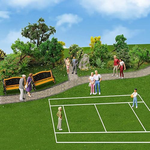 Miniatura 3 de P4310 - 30 figuras de calibre O de 30 piezas, todo de pie, escala 143 O, trenes, pasajeros, 30 posturas diferentes, modelo de personas, ferrocarril