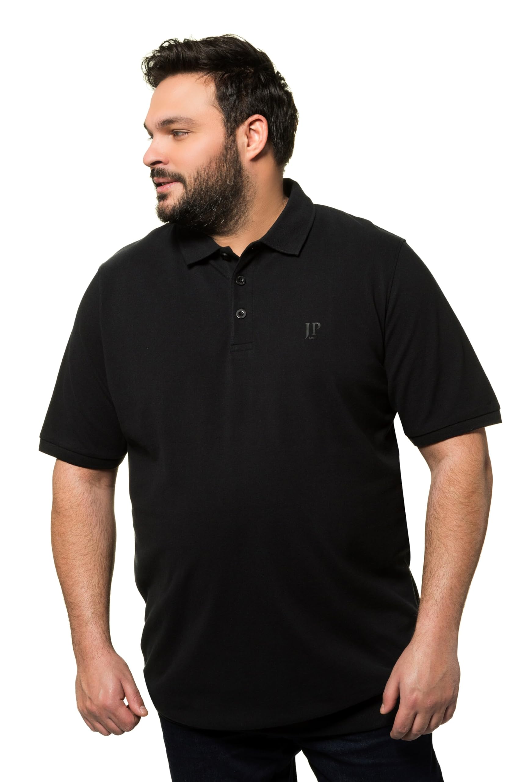 JP 1880Men's Large Sizes Plus Sizes Menswear L-8XL Polo Shirt, Basic, Belly Fit, Piqué, XXL to 10XL 712617